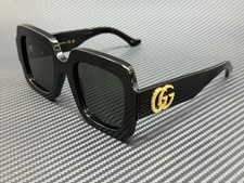 GUCCI GG1547S 001 Black Grey Medium 50 mm Women's Sunglasses