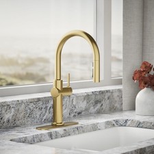 Kohler Crue K-22972-2MB Pull Down SingleHole Spray Kitchen Faucet Moderne Brass