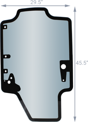 Front Door Glass 84344565 fits Case SR175 SR200 SR220 SR250 SV185