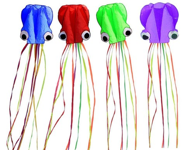 #ad Set of 4 Large 157.5quot; High Cartoon Big Round Eyes Octopus Kites with Colorful... $49.56