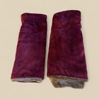 Maroon Red Embossed Velvety Feel Pillow Shams (2) Soft Plush Texture