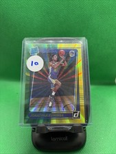 2021 22 Donruss Basketball Jonathan Kuminga Rated Rookie Green Yellow Holo Laser