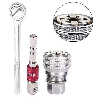 Convenient 3/8 Inch Adjustable Socket Kit for Home Improvement Projects