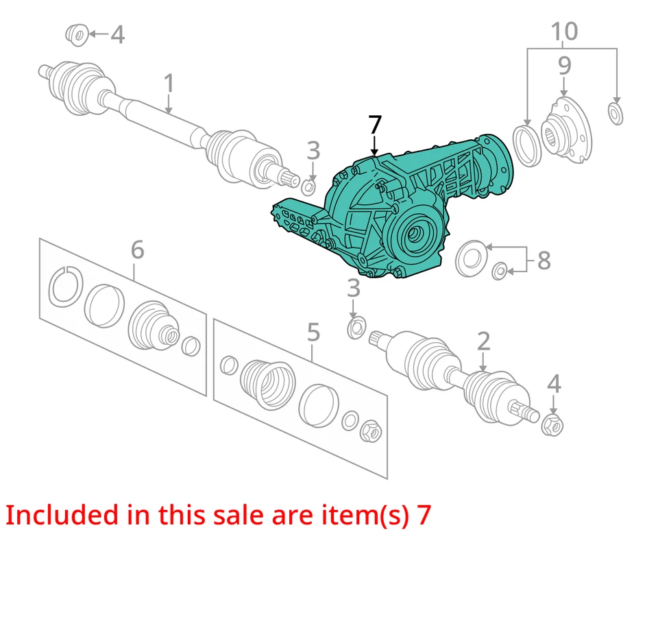 Carrier 163 Type Front ML500 Fits 98-05 MERCEDES ML-CLASS 857234 - Image 2 of 4