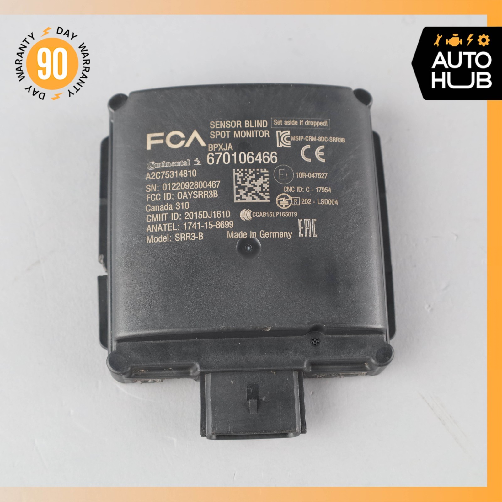 Maserati Levante M161 Rear Blind Spot Radar Distance Sensor Module OEM 35k