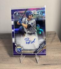 Topps 2019 Bowman Chrome Prospect Auto Brewer Hicklen Royals Purple /250 #CPA-BH