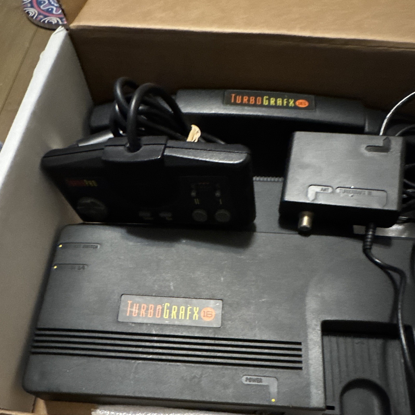 NEC TurboGrafx-16 Home Console Black w/ Controller, Power Adapter, RF ...