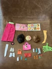 Vintage Barbie Earrings Wigs Shoes Bracelet Stocking Purse Accessories Lot