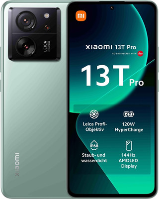 Xiaomi 13T Pro 5G Dual-SIM 1 TB grün Smartphone Handy Ohne Vertrag Android WOW