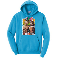 NEW STREETWEAR ON DEMAND THUG LIFE RANSOM NEON BLUE Hoodie SM-4XLRGE MADE IN USA