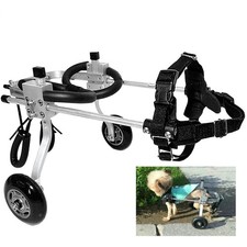 Adjustable Pet/Dog Wheelchair for Handicapped Small Dog/Cat 4.4  8.8 lb