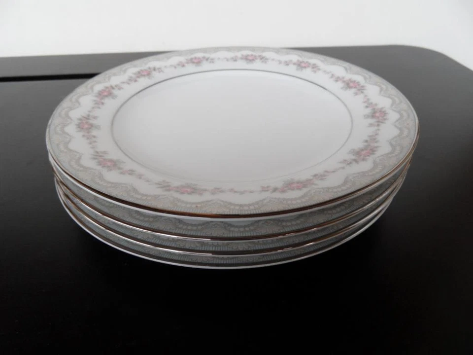 Vintage set x 4 Noritake Glenwood Japan Bread Butter side Plates or cake plates - image 3 of 3