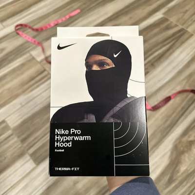 #ad Nike Pro therma fit hyperwarm hood ski mask black New in box $12.99