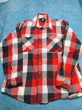 Vtg JCP Big Mac Mens XL Heavyweight Flannel Shirt Buffalo Plaid Long Sleeve
