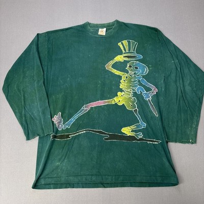 1994 Grateful Dead Shake Your Bones Tour Shirt LS Vintage 94 Sz Mens XL 322