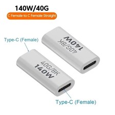 USB C Female to Female Adapter USB 3.1 Type C Coupler Connector Pack White