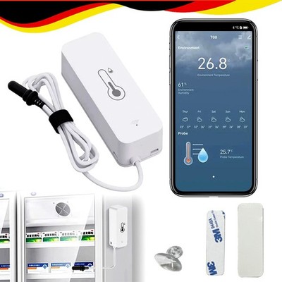 WiFi Thermometer Hygrometer Smart Temperatursensor Mit Externer Sonde Alexa