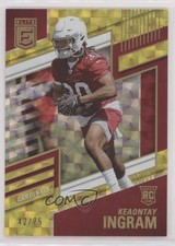 2022 Panini Donruss Elite Rookies Yellow 42/75 Keaontay Ingram #175 9r9