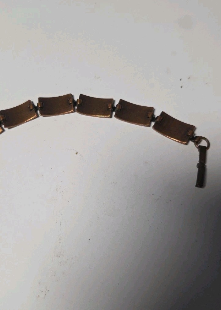 Solid Copper thunderbird link Bracelet vintage so… - image 4