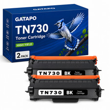 TN730-2PK Black Toner Cartridge for MFC-L2750DW HL-L2395DW MFC-L2710DW Printers