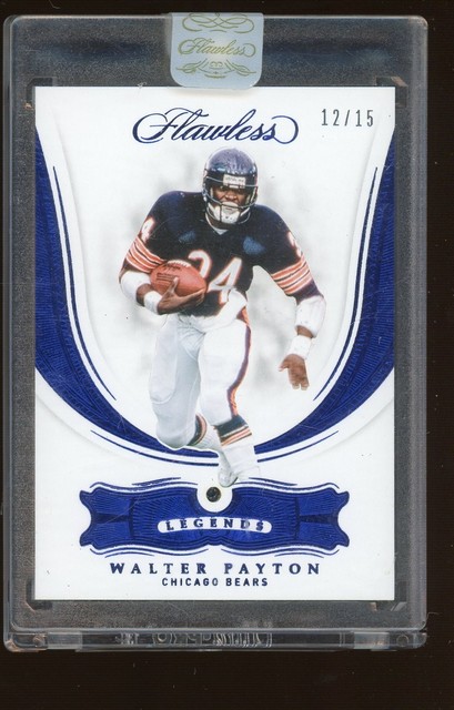 2018 Flawless Legends Sapphire #71 Walter Payton Bears HOF Sapphire Gem 12/15