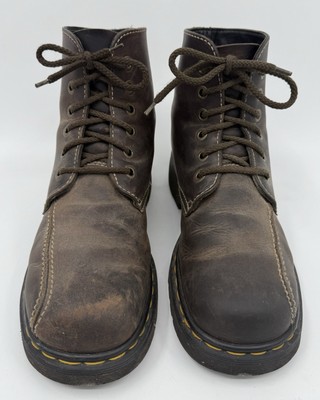 Vintage Brown Leather Made in England Boots Sz 9 Original Vintage Sz 9 UK Dr.Martens Shoes made in England  main image 4