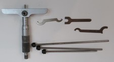 Mitutoyo 725513 Tiefenmikrometer 0,01mm Messschraube 0-100 Tiefenmesser-Set