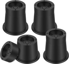 POHOVE Round Bed Risers,4 Pack Chair Furniture Raisers,3.3 Inch Table Leg... 