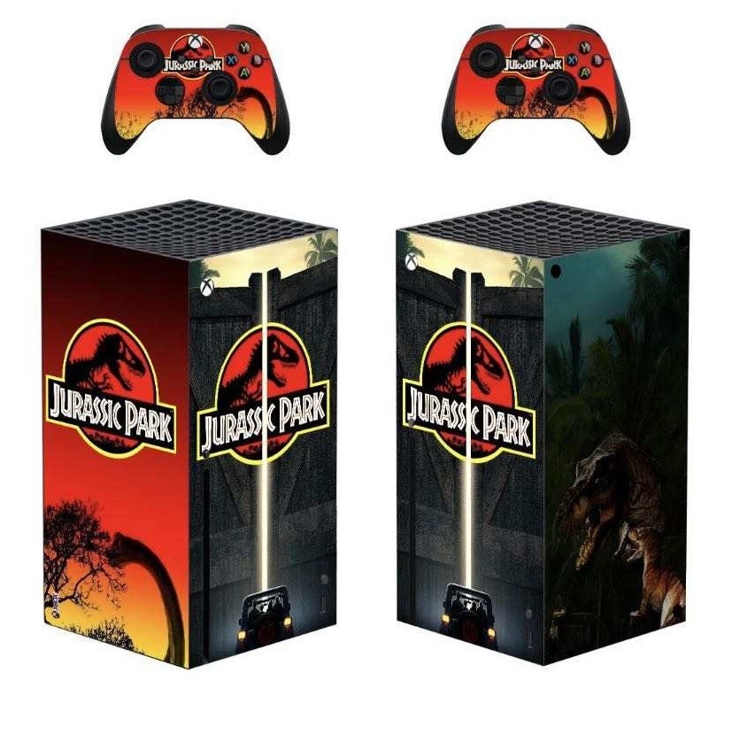 Adesivo Jurassic Park Xbox Series X pelle vinile protezione console decalcomania regalo