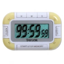 Taylor Digital Timer 4 Channel Pocket Kitchen Timer Magnetic Compact