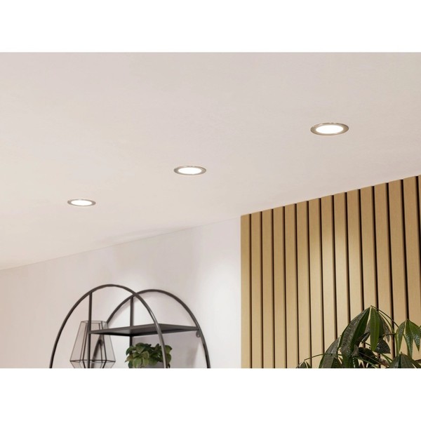 Eglo LED Smart Einbaulampe Nickel-Matt Ø12Cm IP44 5W Rgbtw CCT Dimmbar Zigbee-image
