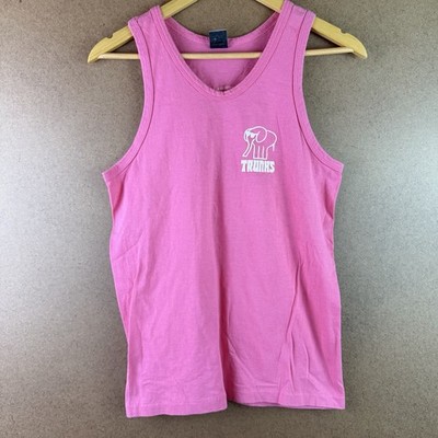  VTG 80s Elephant Trunks Sunglasses Graphic Tank Top Hot Pink Anvil S USA