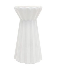 Ceramic Pillar/Taper candle holders-Sz Large Cream Color/Price Listed For 2-NEW