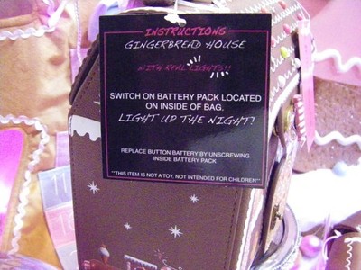 Betsey Johnson Kitsch Baking Spirits Bright Light Up Gingerbread