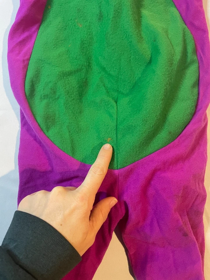 Vintage Barney Costume Boy Girl 1 To 2 Years Toddler Dinosaur Purple - Image 2 of 4