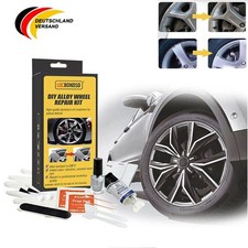 DIY Alufelgen Reparatur Set Silber Felgenreparaturset Kratzer Risse Dellen DHL