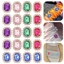  20pcs décoratif spectacle charmes en dentelle en dentelle en strass clips show