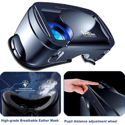 VR Brille Virtual Reality Headset 3D 120° für Smartphones Handy für Android iOS