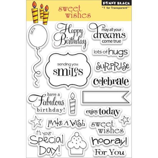 Penny Black Clear Stamps - Sweet Wishes 30-104
