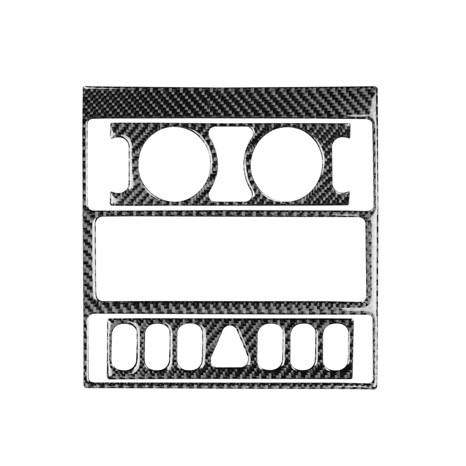 Consola de fibra de carbono real 3 piezas ac CD panel embellecedor para Chrysler Crossfire 2003-2008 Foto 2 de 4