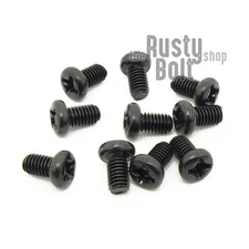 M3 x 5mm, Phillips Pan Head Screws, Steel, Black .