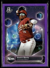 2022 Bowman Platinum #PE-3 Noelvi Marte Precious Elements Purple #/250
