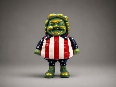 Ron English Popaganda McSupersized 4th Of July 8'' Vinyl Figure SFBI Originals