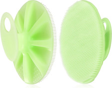 Food-Grade Soft Silicone Body Cleansing Brush Shower Scrubber, Gentle Exfoliatin