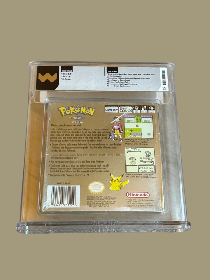 Pokémon Silver Version (Nintendo Game Boy Color, 2000) Sealed And Graded 5.5 - Image 2 of 4