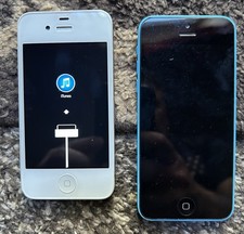 IPhone 4 And 5c Untested Lot 4 powers on and 5 does not selling as is