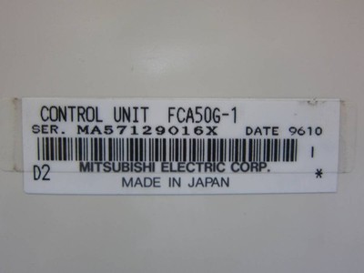 Mitsubishi FCA50G-1 Control Unit US Free TAX Removed From The Working Machine