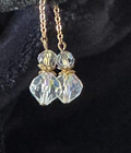 Vintage Stunning Aurora Borealis Crystal Tassell Earrings!! — photo 4