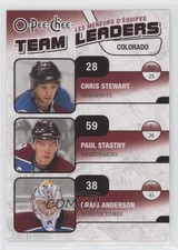 2010 O-Pee-Chee Team Leaders Chris Stewart Paul Stastny Craig Anderson #TL-8 8tn