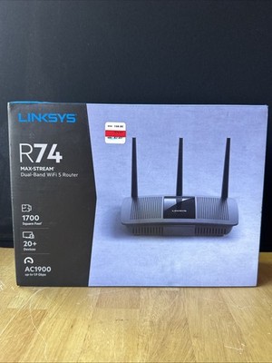 Linksys EA7450 AC1900 Max-Stream Dual-Band WiFi Router, MU-MIMO Gigabit Ethernet